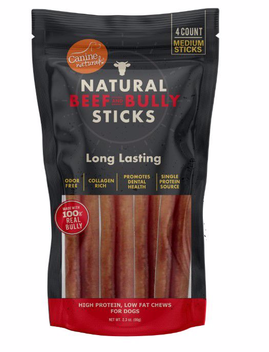 Canine Naturals Beef Bully Sticks 4 pc