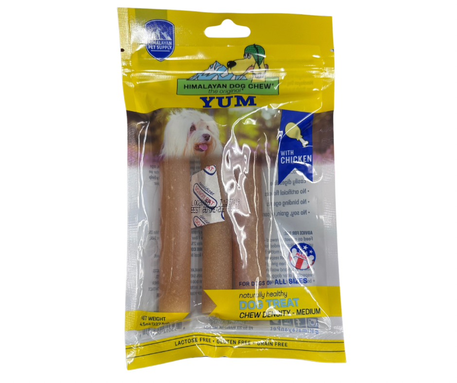 Himalayan Pet Supply Yaky Yum Cheese Stick Chicken Flavor 4.5oz bag