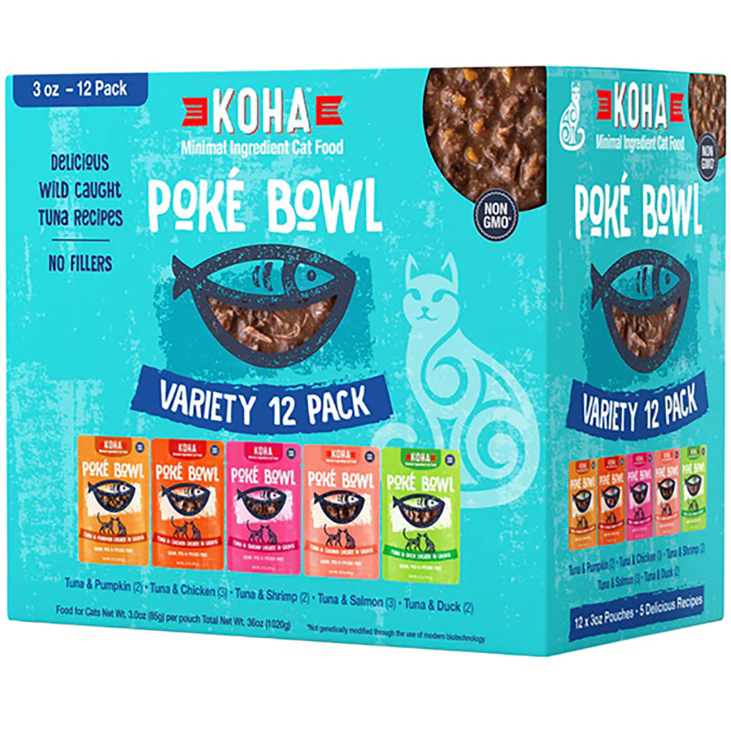 Koah 3oz Cat Poke Bowl Variety Pack-12 packs