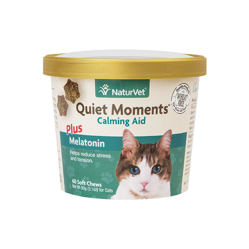 Naturvet 60ct Cat Hemp Soft Chew Quiet Moments