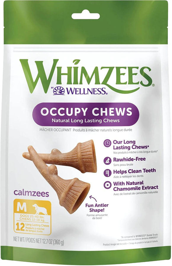 WHIMZEES 5.9 IN. Med Occupy Calmzee Dog Dental Treat