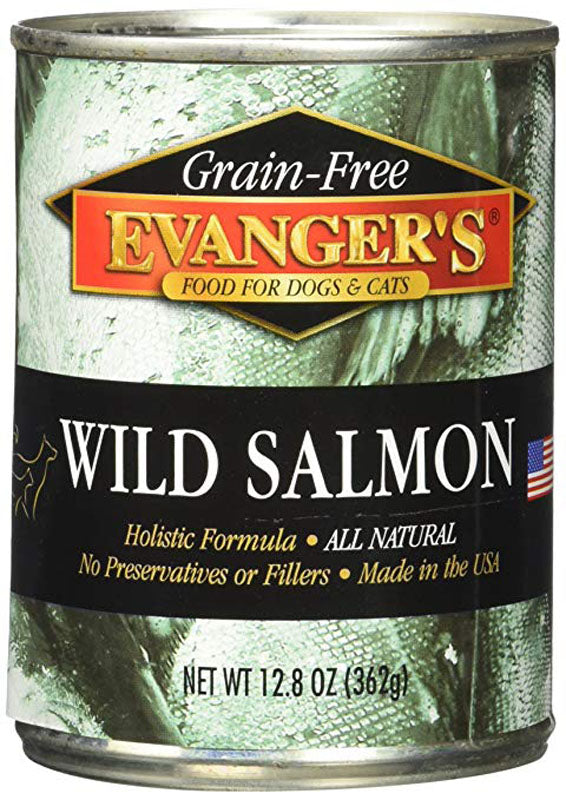 Evangers 12.8oz can Dog and Cat Premium Wild Salmon