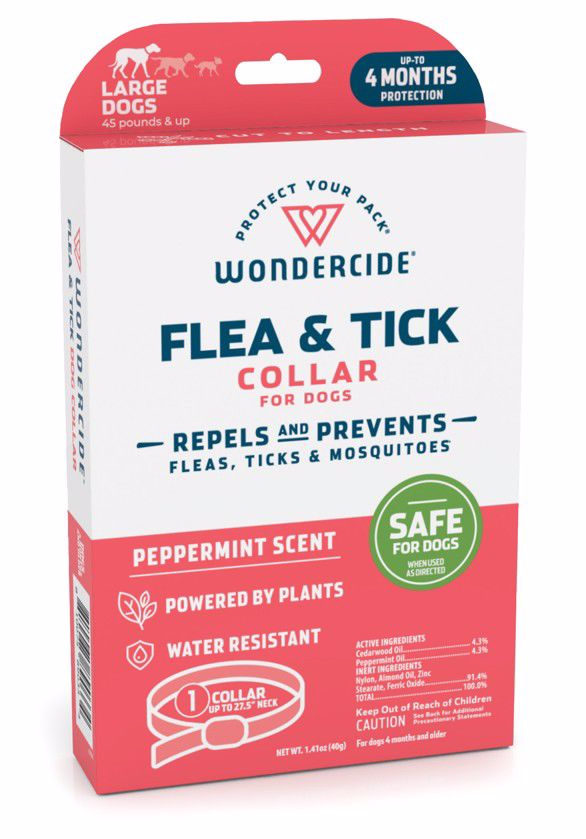 WONDERCIDE DOG COLLAR PEPPERMINT FLEA & TICK( Large Size)