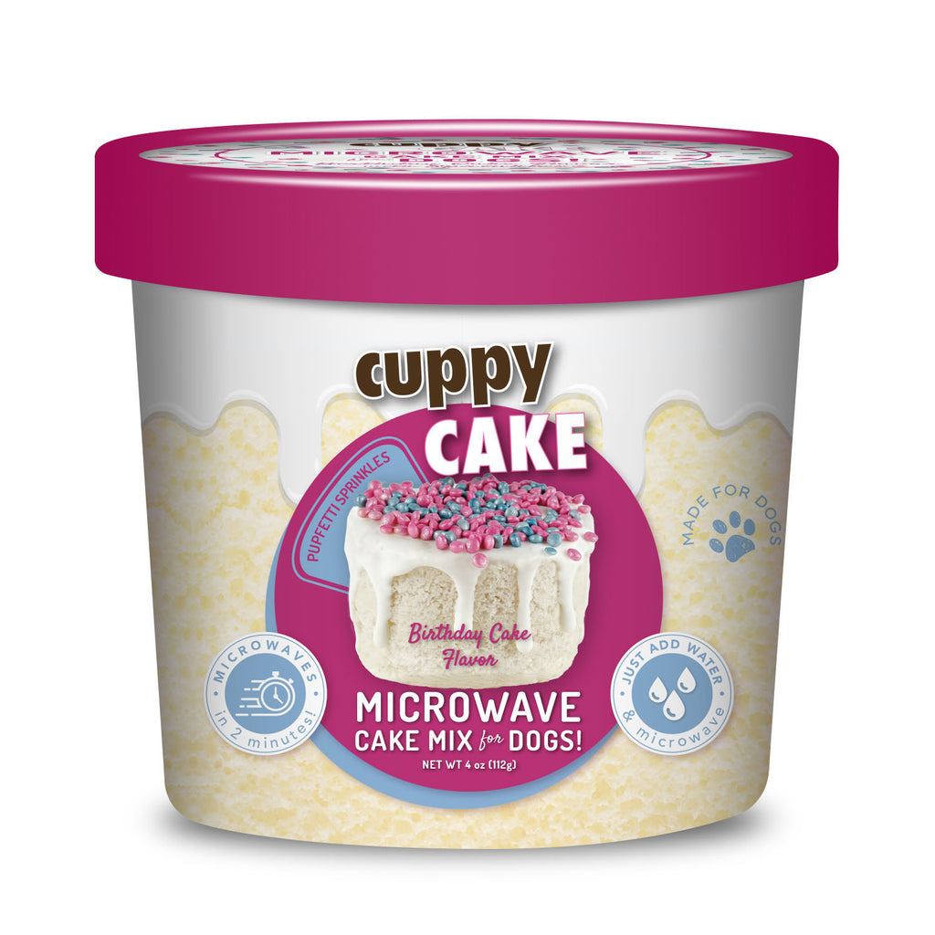 Puppy Cake 4oz Cuppy Cake Birthday Cake w/ Sprinkles