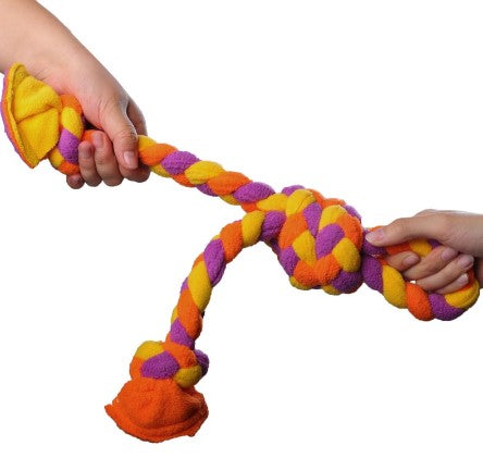 Tall Tails Goat Braided Fleece Soft Tug Toy for Dogs