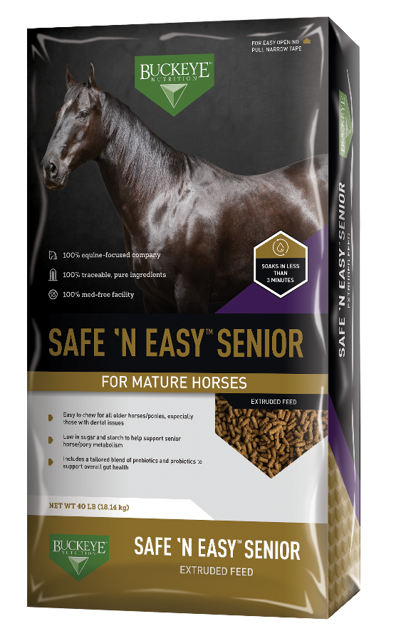 BUCKEYE™Nutrition Safe 'n Easy Senior Extruded Pellet 40lbs