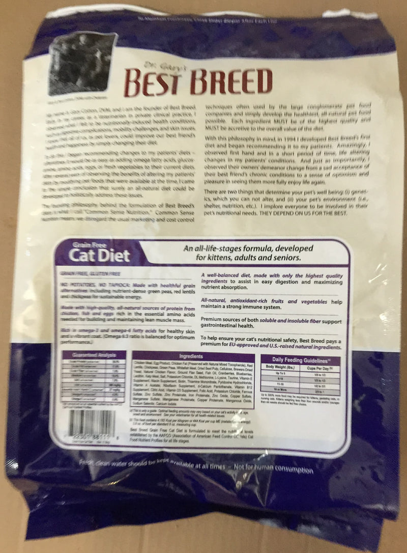 Dr. Gary's Best Breed Grain Free Cat Diet