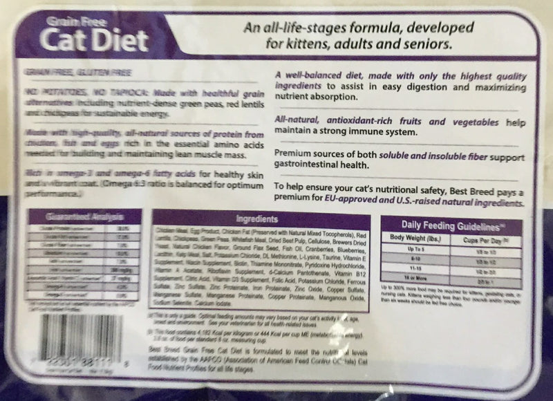 Dr. Gary's Best Breed Grain Free Cat Diet