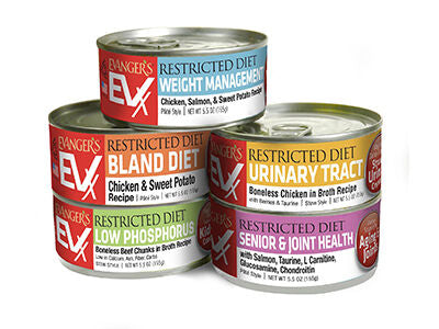 EVANGERS EVX RESTRICT 5.5 OZ CAT w/MAGNESIUMAND BONELESS CHICKEN BROTH