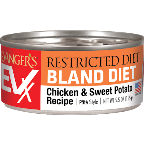 EVANGERS EVX RESTRICT 5.5 OZ CAT BLAND CHICK SWEET POTATO