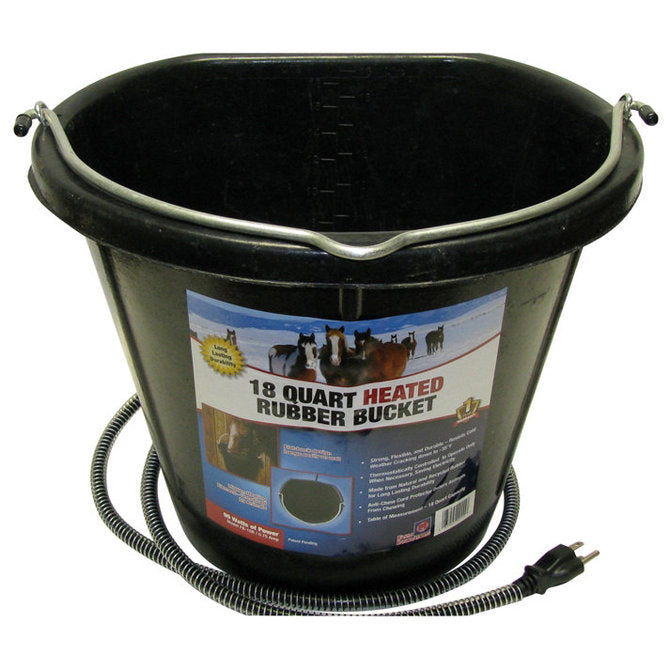 18 Qts Heated Rubber Bucket