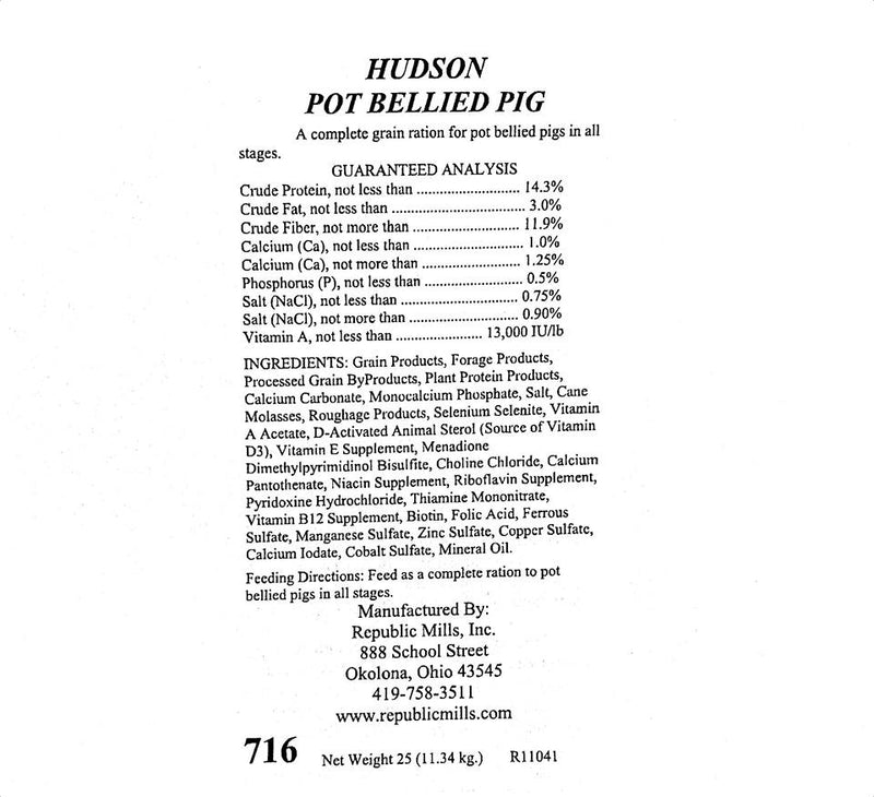 Republic Mills Pot Belly Pig-Omni Feed and Supply