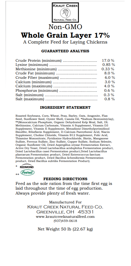 Kraut Creek Non-GMO Whole Grain Layer
