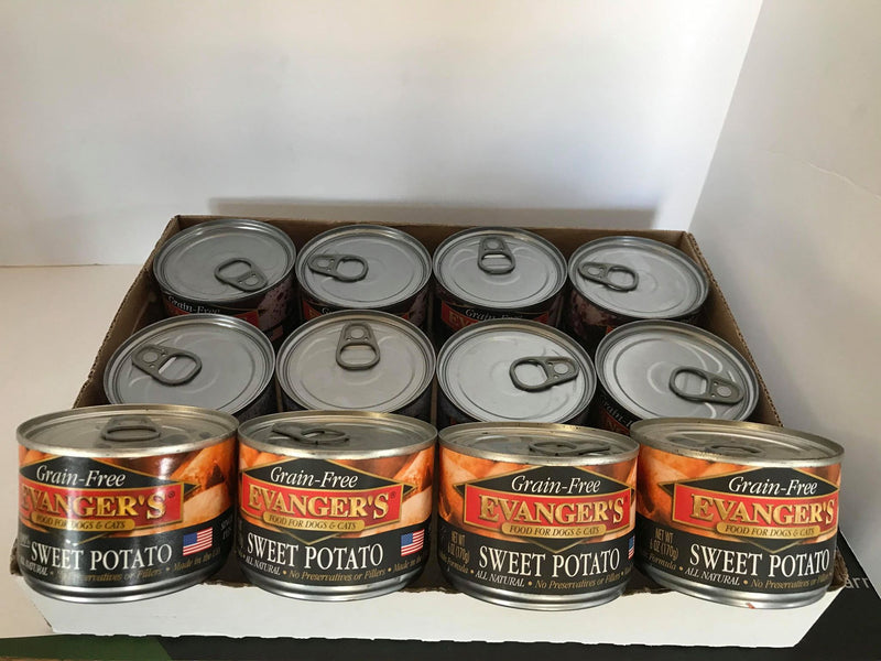 Evanger's Grain Free Sweet Potato Canned Food 12.8oz Cans