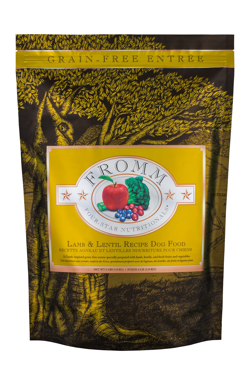 Fromm Family Four Star Grain Free Lamb & Lentil Recipe Dog Food