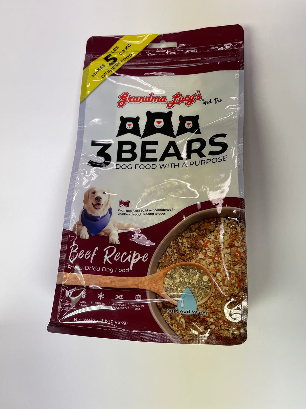 Grandma Lucy 1lb 3 Bears with Beef with Grain