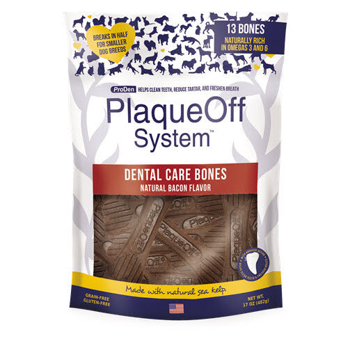 ProDen Plaque Off Dental Bones Bacon Grain Free 17oz