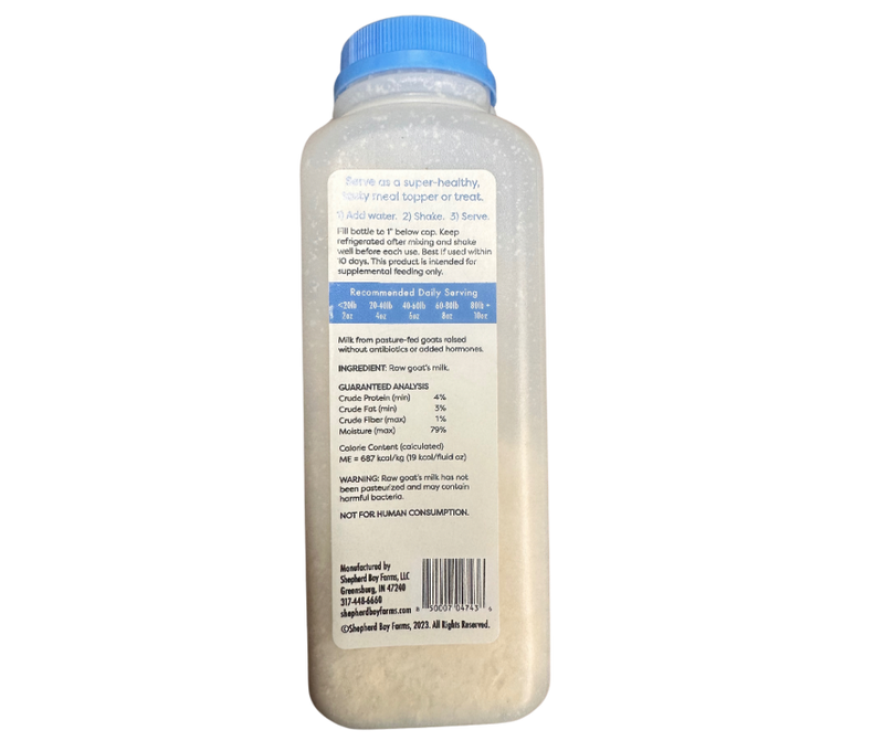 Shepherd Boy Farms Freeze Dried Raw Goat's Milk Classic