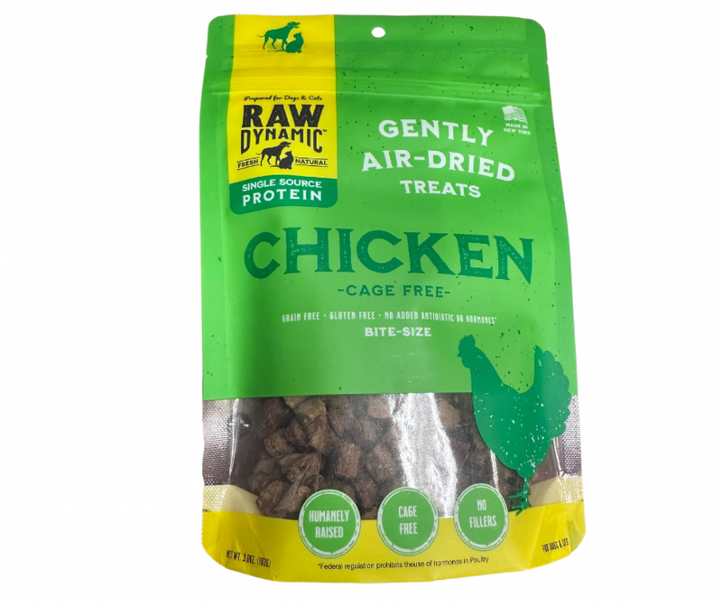 Raw Dynamic Gently Air Dried Chicken Treats 3.6oz