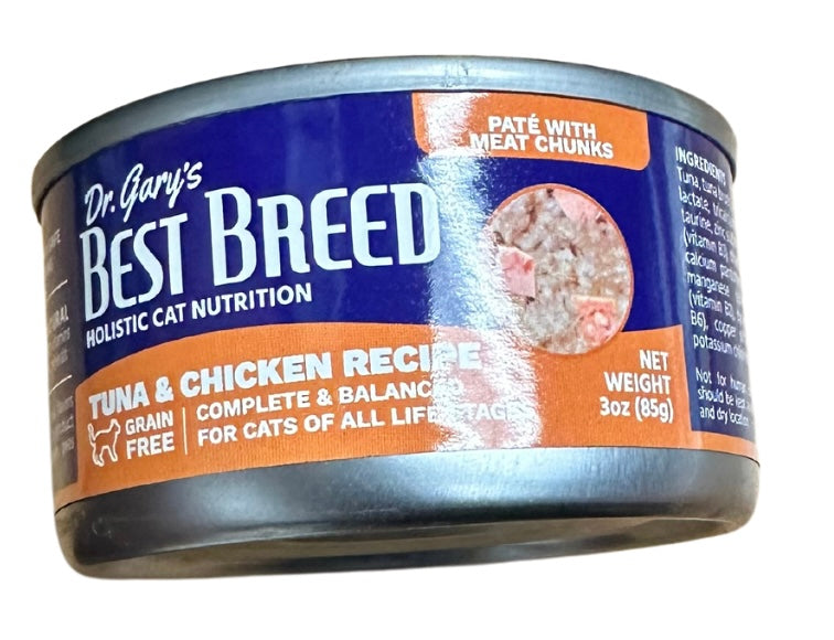 Dr. Gary's Best Breed Tuna & Chicken Recipe Canned Cat Food