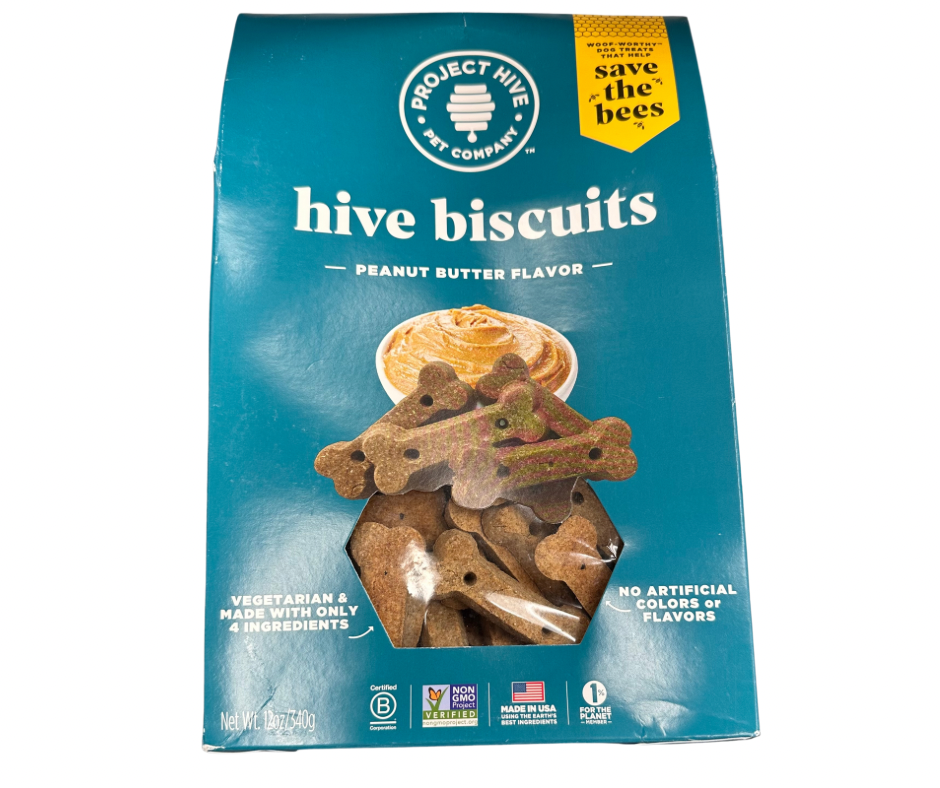 Project Hive Non-GMO Hive Biscuits Peanut Butter Flavor 12oz