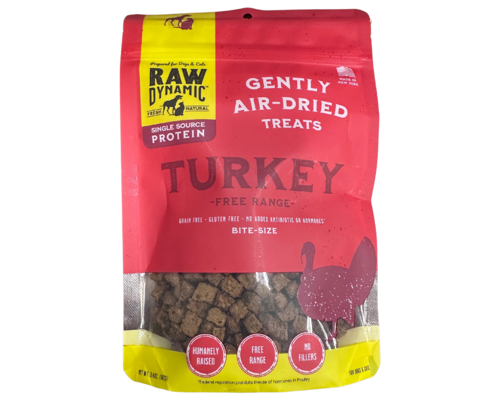 Raw Dynamic Gently Air Dried Turkey Treats 3.6oz