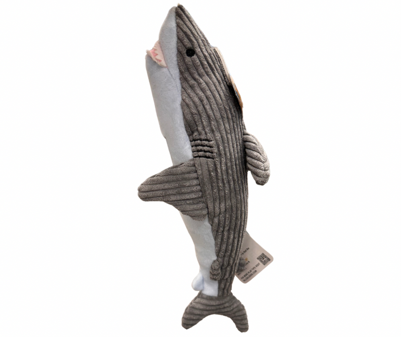 Tall Tails 14in Plush Shark with Squeaker Dog Toy
