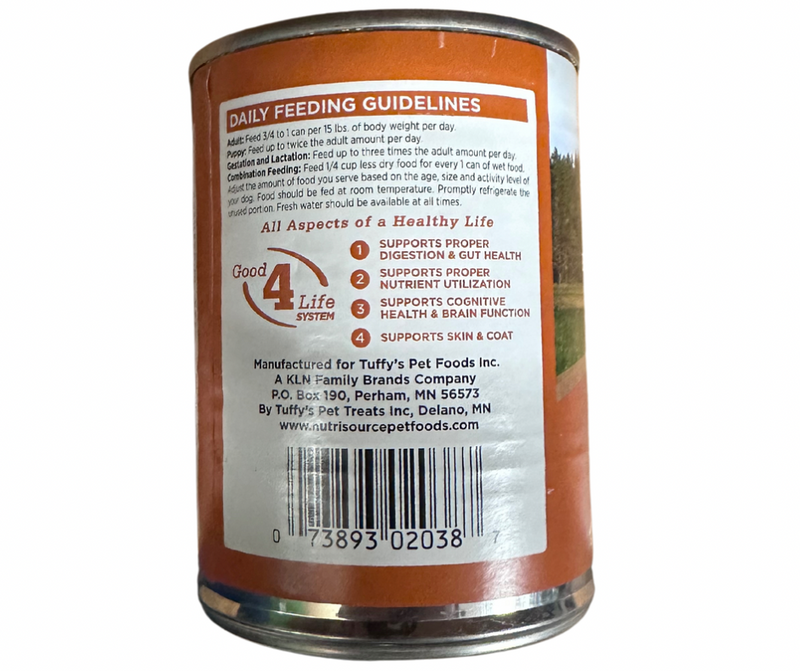 NutriSource 13 OZ DOG CAN HUNTERS BOUNTY HARVEST SELECTS