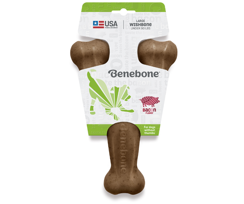 Benebone Bacon Wishbone Toy
