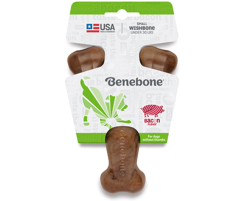Benebone Bacon Wishbone Toy