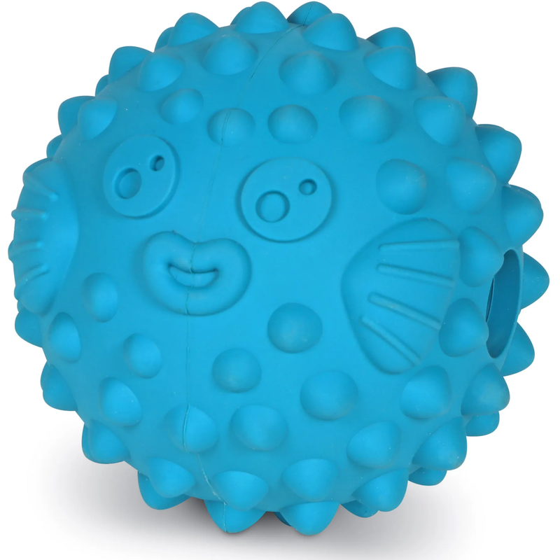 Brightkins Pufferfish Tough & Tumble Treat Dispenser Interactive Dog Toy Assorted Colors
