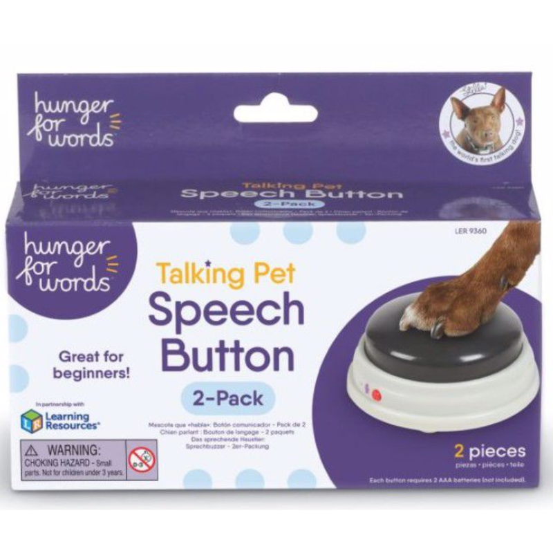 Brightkins Talking Pet Speech Buttons 2 Pack