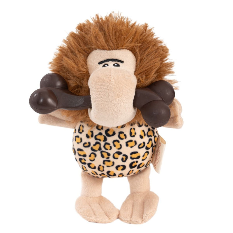 Territory 9in Plush and Bone Caveman Dog Toy