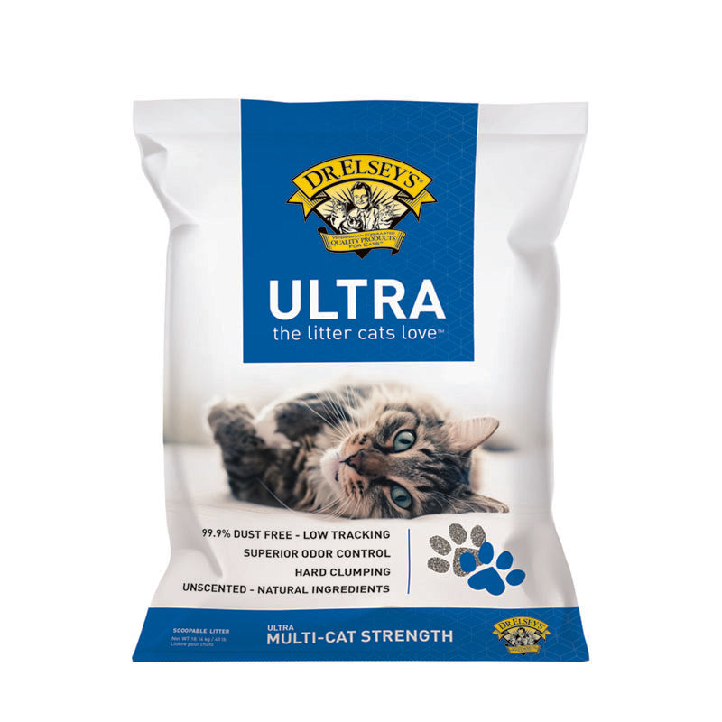 Dr Elseys Ultra Unscented Clumping Clay Cat Litter