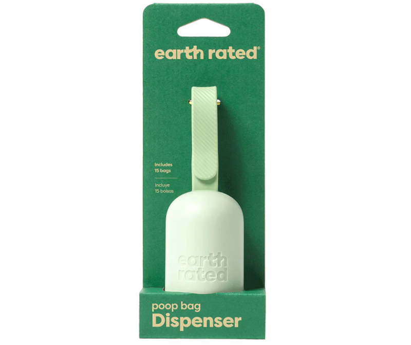 Earth Rated Leash Dispenser 2.0 with 1 roll of 15 bags