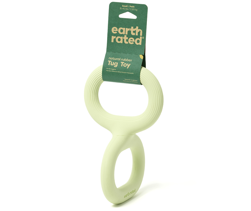 Earth Rated Tug Toy for Dogs Green Rubber