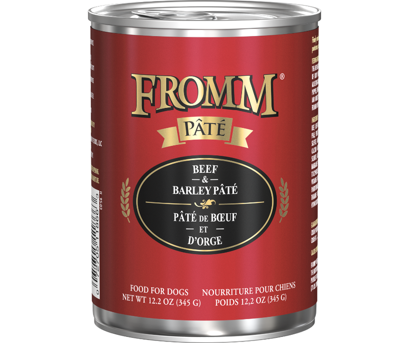 FROMM 12.2 OZ DOG CAN BEEF & BARLEY PATE