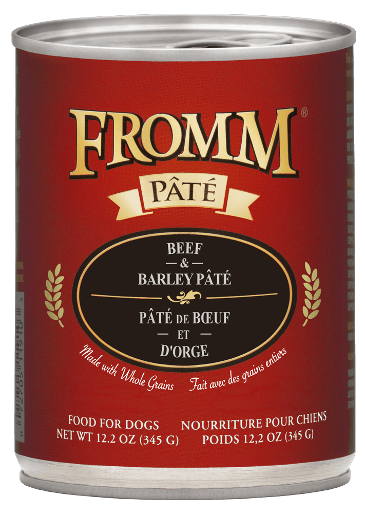 FROMM 12.2 OZ DOG CAN BEEF & BARLEY PATE
