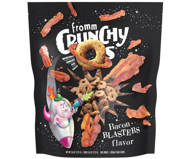 Fromm Four Star Crunchy O's Bacon Blasters Dog Treats
