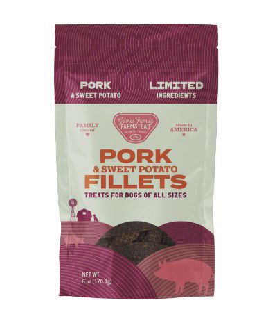 GAINES FAMILY 6 OZ DOG SWEET POTATO & PORK FILLETS