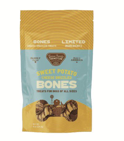 GAINES FAMILY 8 OZ DOG SWEET POTATO CHEESE DRIZZLED BONE