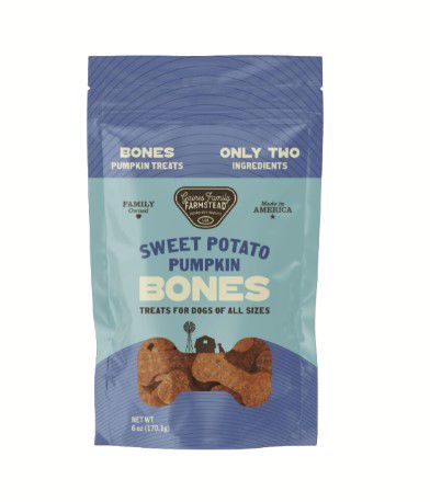 GAINES FAMILY 6 OZ DOG SWEET POTATO & PUMPKIN BONE