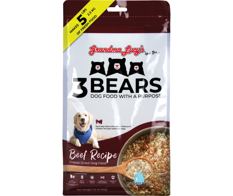 Grandma Lucy's 3 Bears Beef Freeze Dried Dog Food