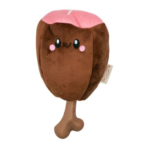 Territory 8in Ham Meat on Bone Plush Dog Toy