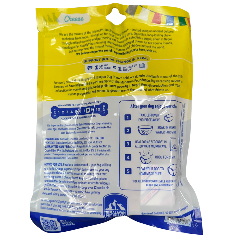 Himalayan Chew Cheese Yak Stick for 65lb and under 3 pack