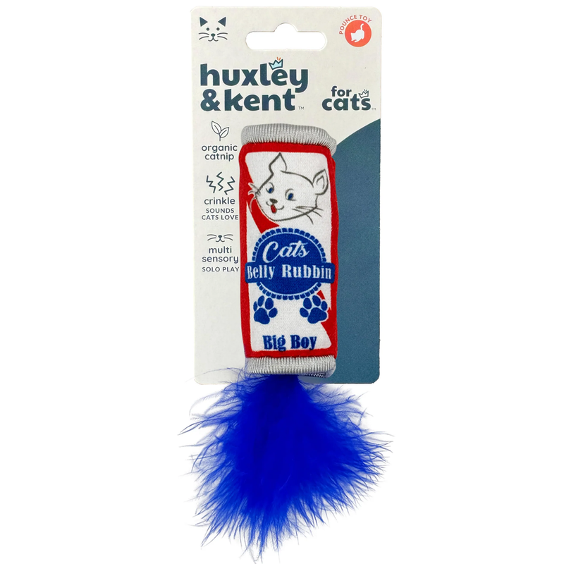 Huxley & Kent Belly Rubbin Organic Catnip Plush Crinkle Cat Toy