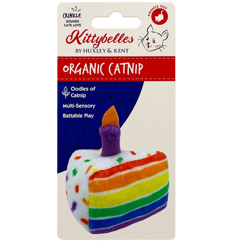 Huxley & Kent Funfetti Cake Organic Catnip Plush Crinkle Cat Toy