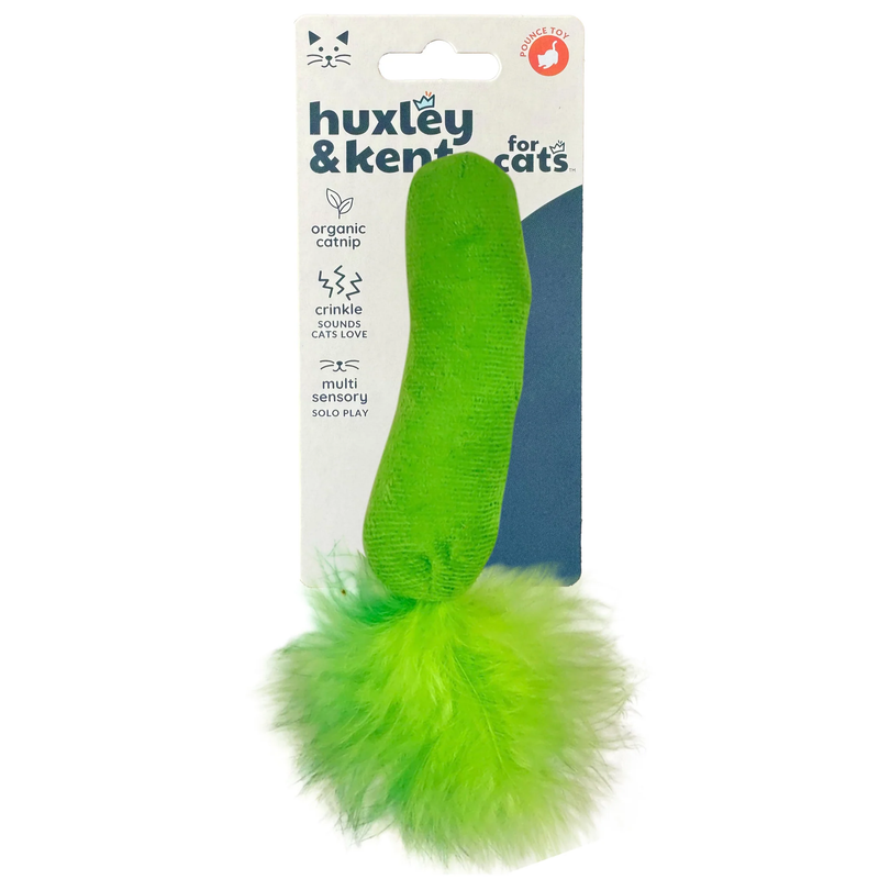 Huxley & Kent Pickle Organic Catnip Plush Crinkle Cat Toy