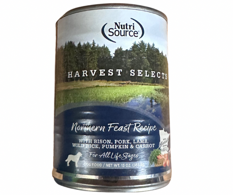 NutriSource 13 OZ DOG CAN NORTHERN FEAST HARVEST SELECTS