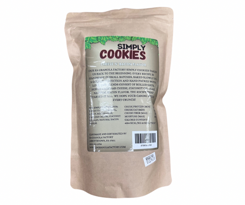 K9 Granola Cheese & Bacon Simply Cookies